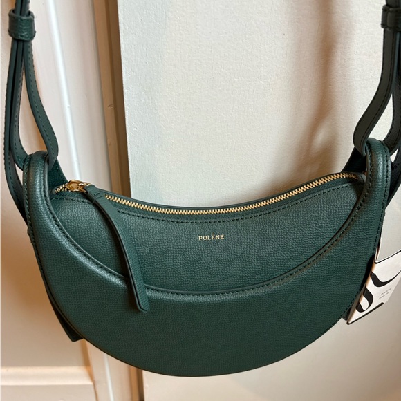 BNWT POLENE NUMERO DIX Green Leather Crossbody Bag - Picture 3 of 9